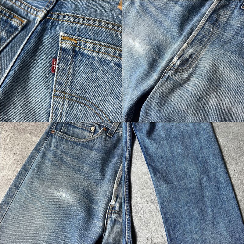 ヒゲ 90s USA製 Levis 501 0115 デニム パンツ 32 34 / 90年代 