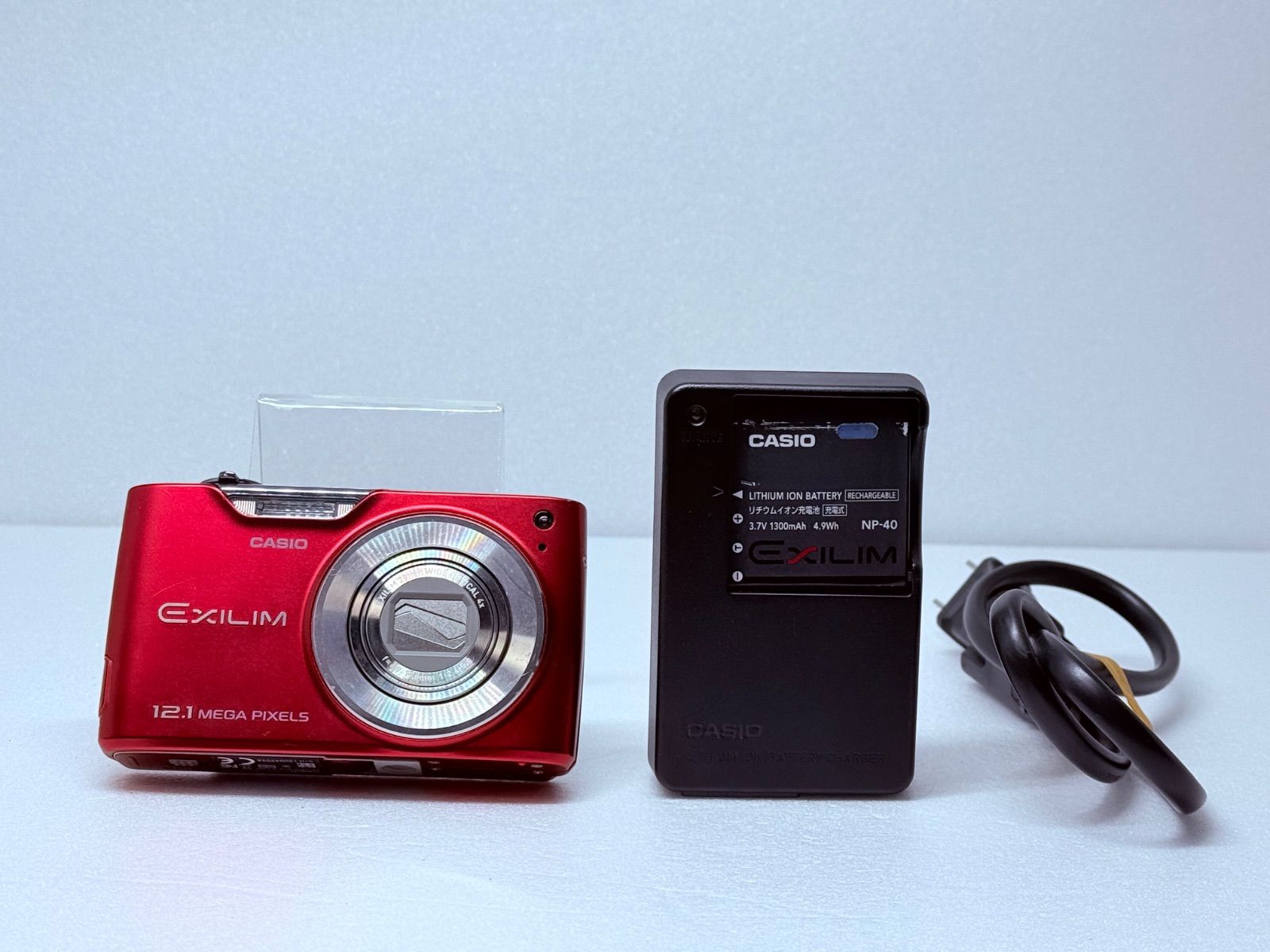 CASIO EX-Z450 コンパクトデジタルカメラ レッド レトロコンデジ