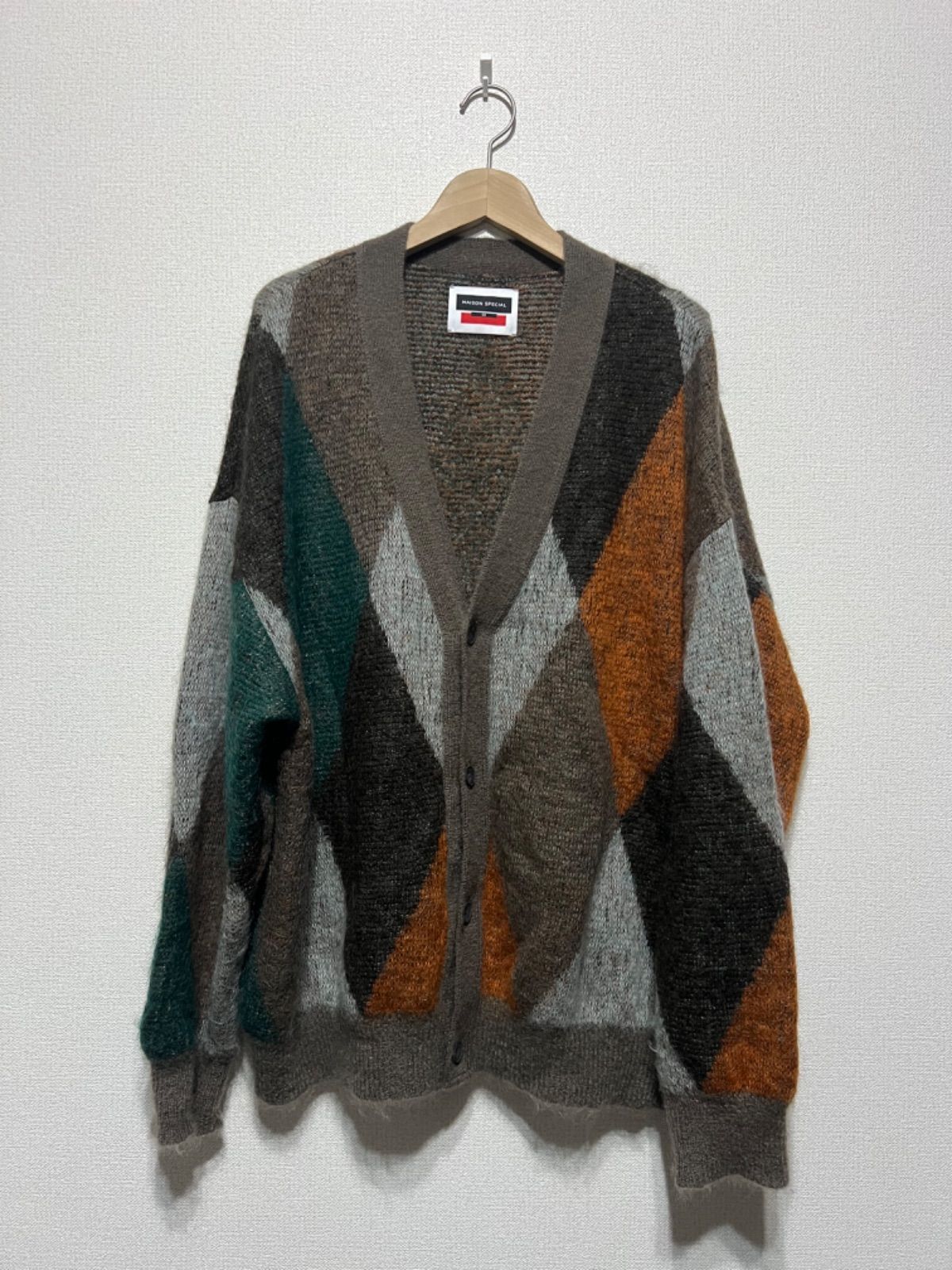 MAISON SPECIAL アーガイル モヘアカーディガン - メルカリ