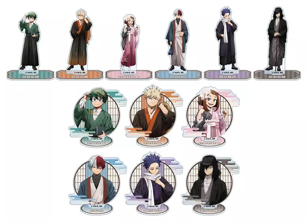 アクリルスタンド アクリルパネル 全12種セット 僕のヒーローアカデミア in 浅草花やしき 描き下ろし 花やしきver. トレーディングアクリルスタンド