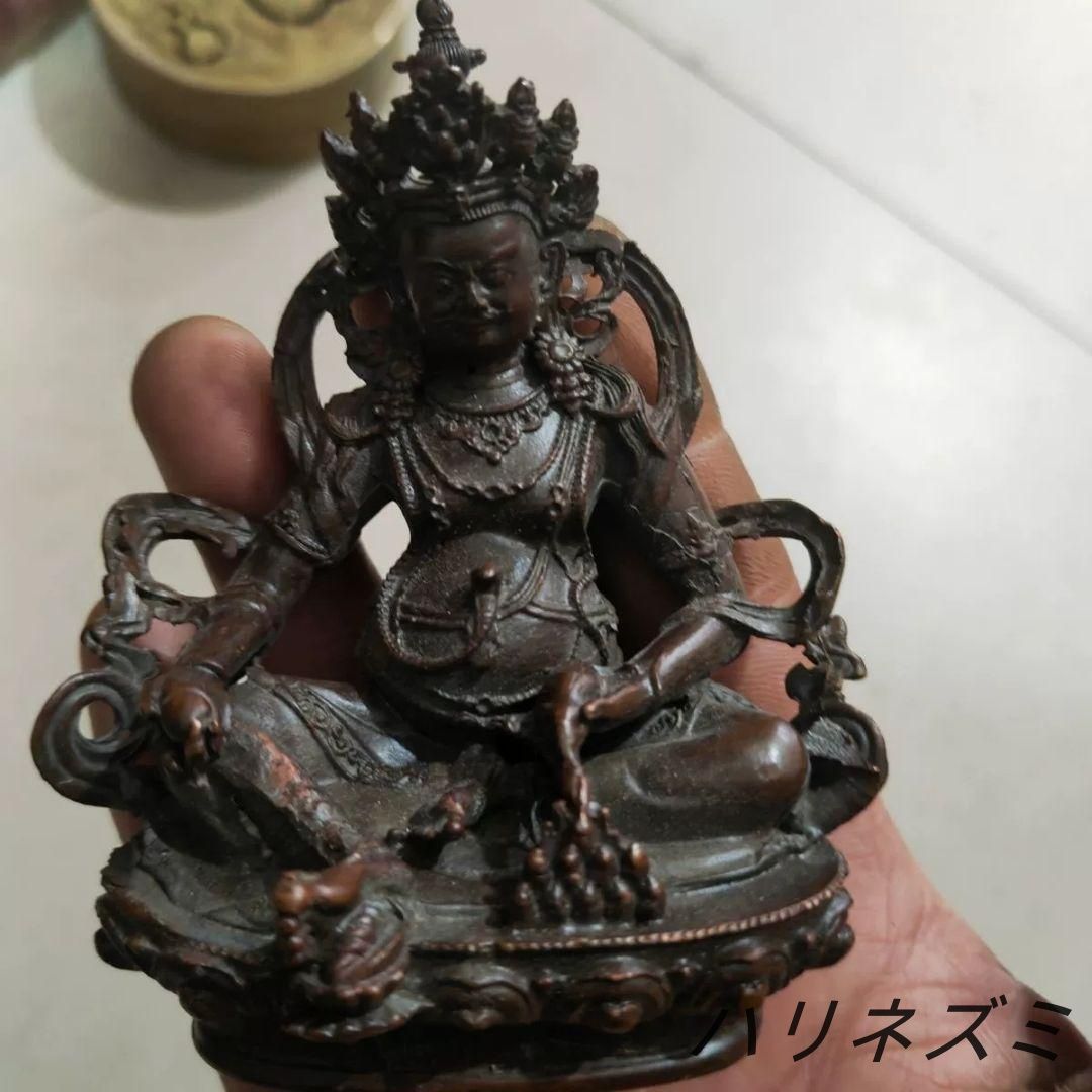 仏教美術 黄財神 仏堂奉納 招財 進宝を 銅製品 工芸品 置物 仏教美術 黄財神 仏堂奉納 招財 進宝を 銅製品 工芸品 置物