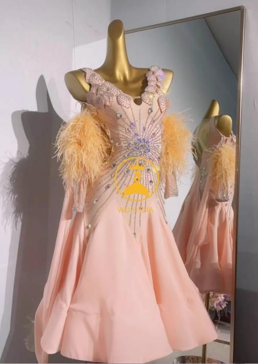 カスタマ オーダーメイド 社交ダンス衣装 スタンダードドレス