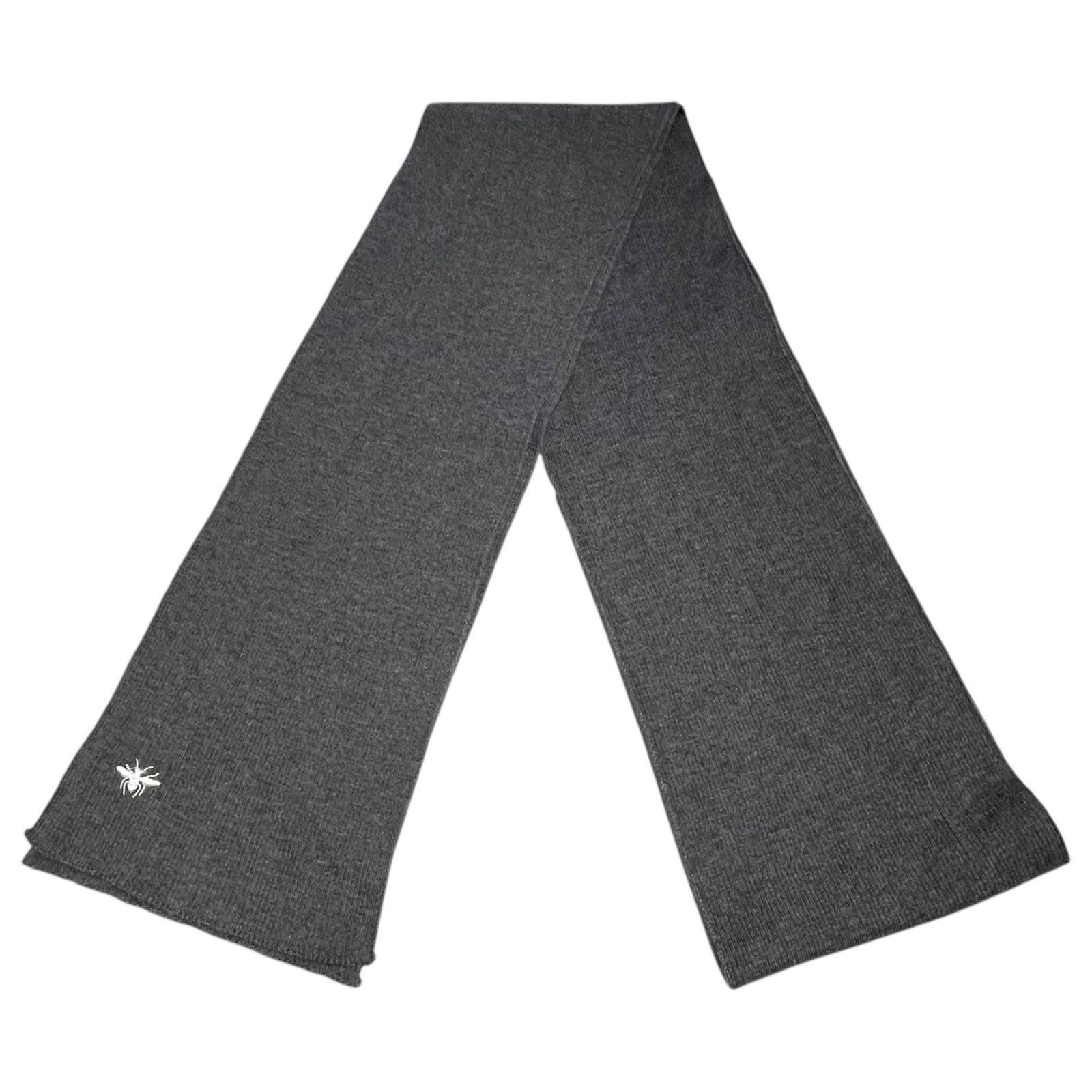 Dior Homme ロングマフラー bee刺繍 Dior HOMME(ディオールオム) Super Long Bee Logo Embroidery