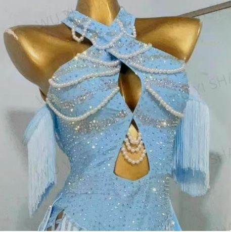 ラテンワンピースドレス オーダーメイド 社交ダンス衣装 ラテン