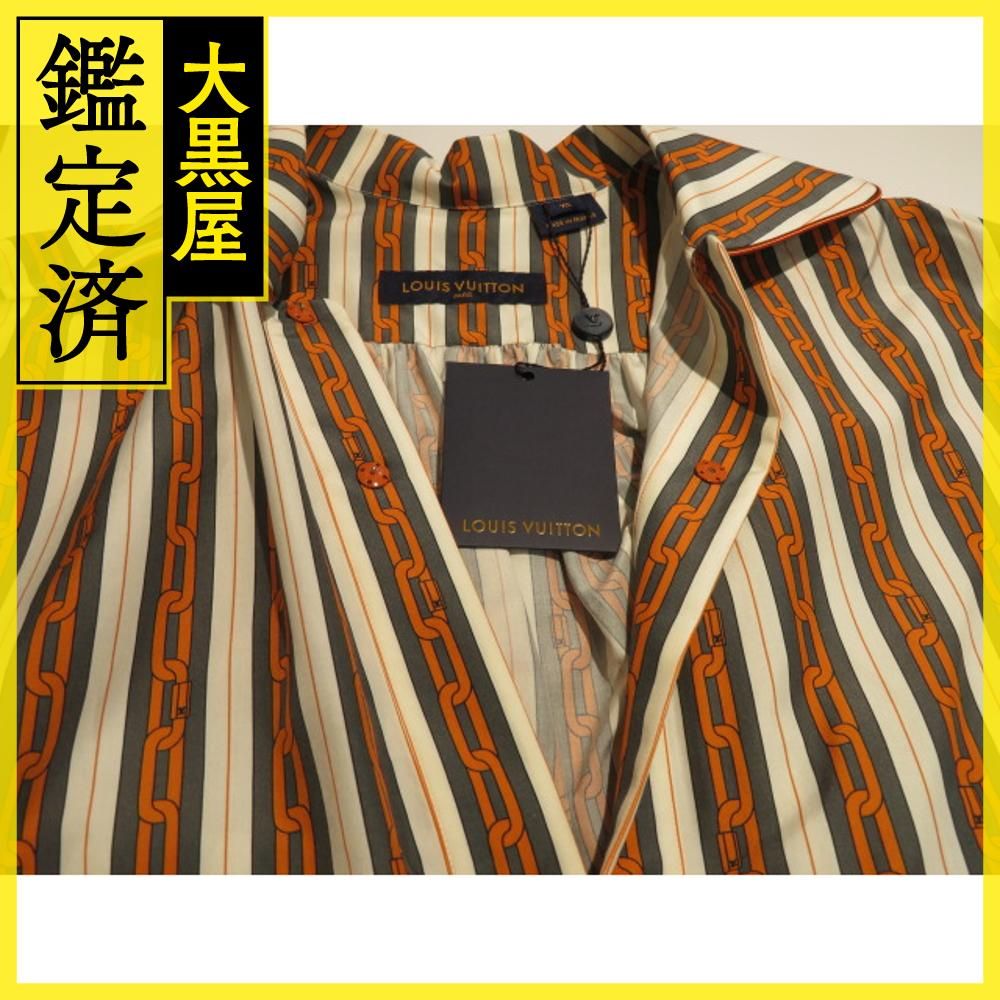 【最終値下げ】ルイ・ヴィトン チェーンデザインストライプシャツ ルイ・ヴィトン チェーンデザインストライプシャツ RM192M NLJ HHS07W