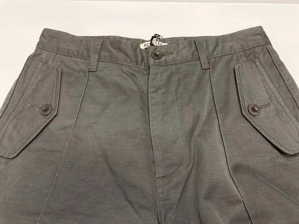 オーラリー AURALEE WASHED FINX BUGGY SATIN NARROW FIELD PANTS