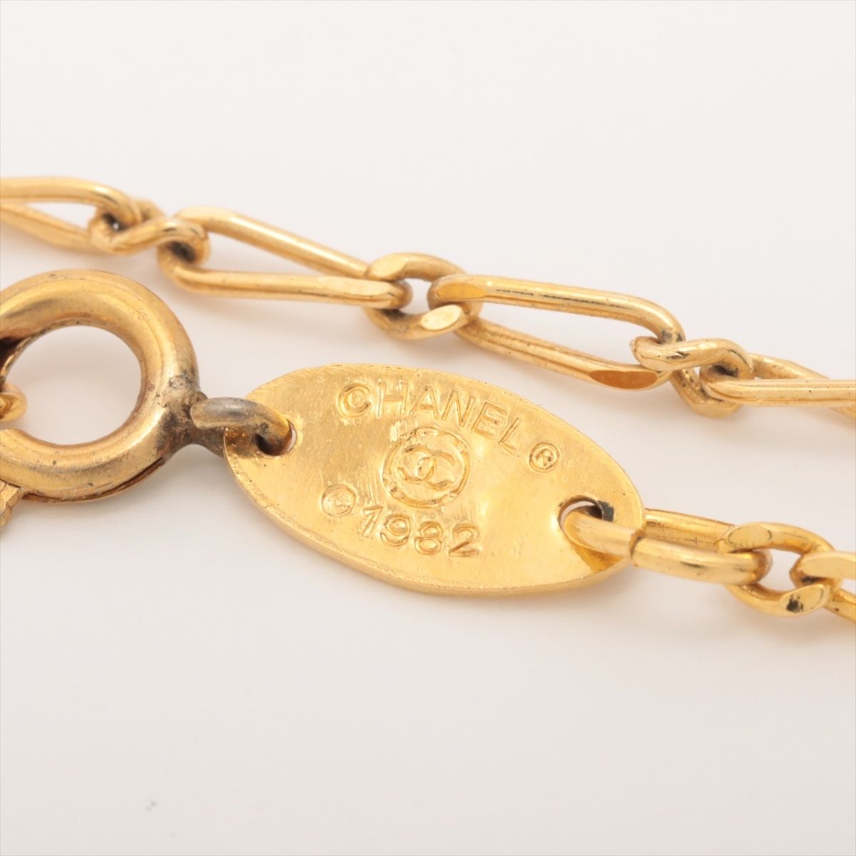 CHANEL/シャネル ココマーク サークル ネックレス 1982 ロゴネックレス  