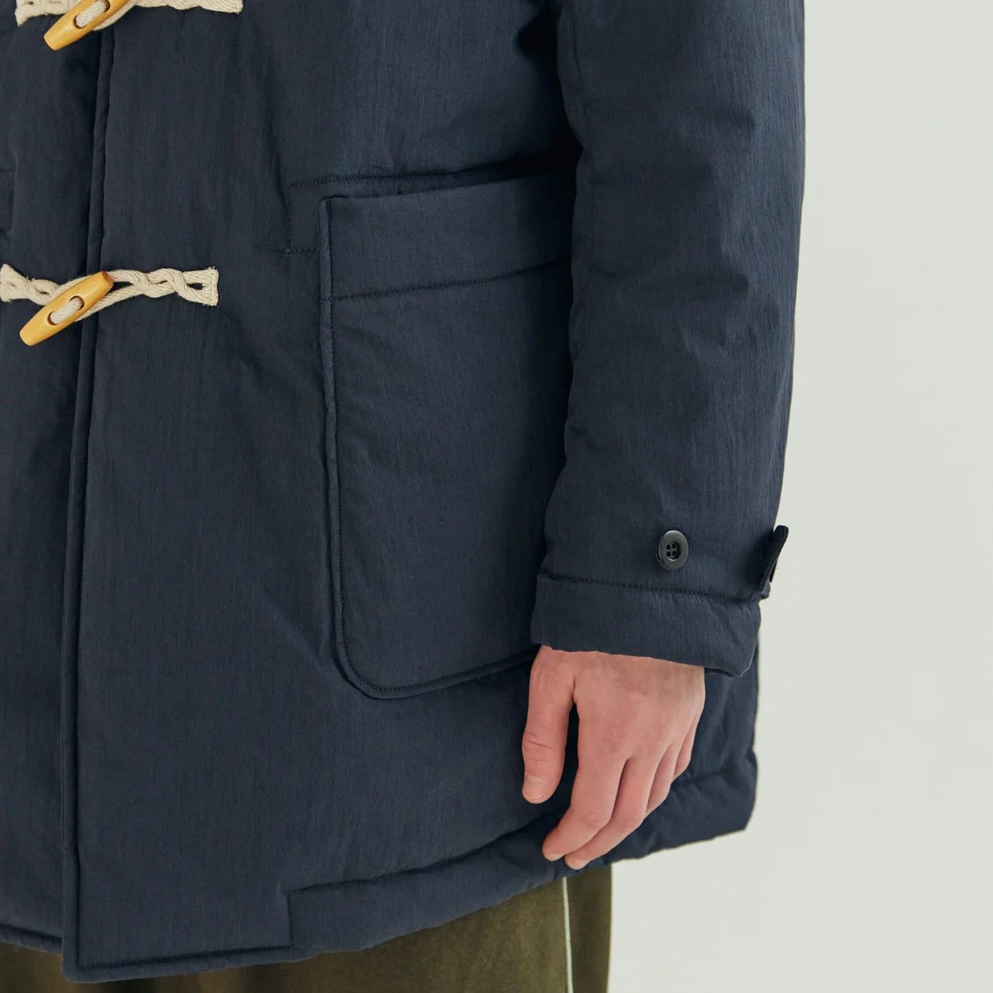ARMY TWILL アーミーツイル COTTON NYLON DUFFEL COAT NAVY コットン