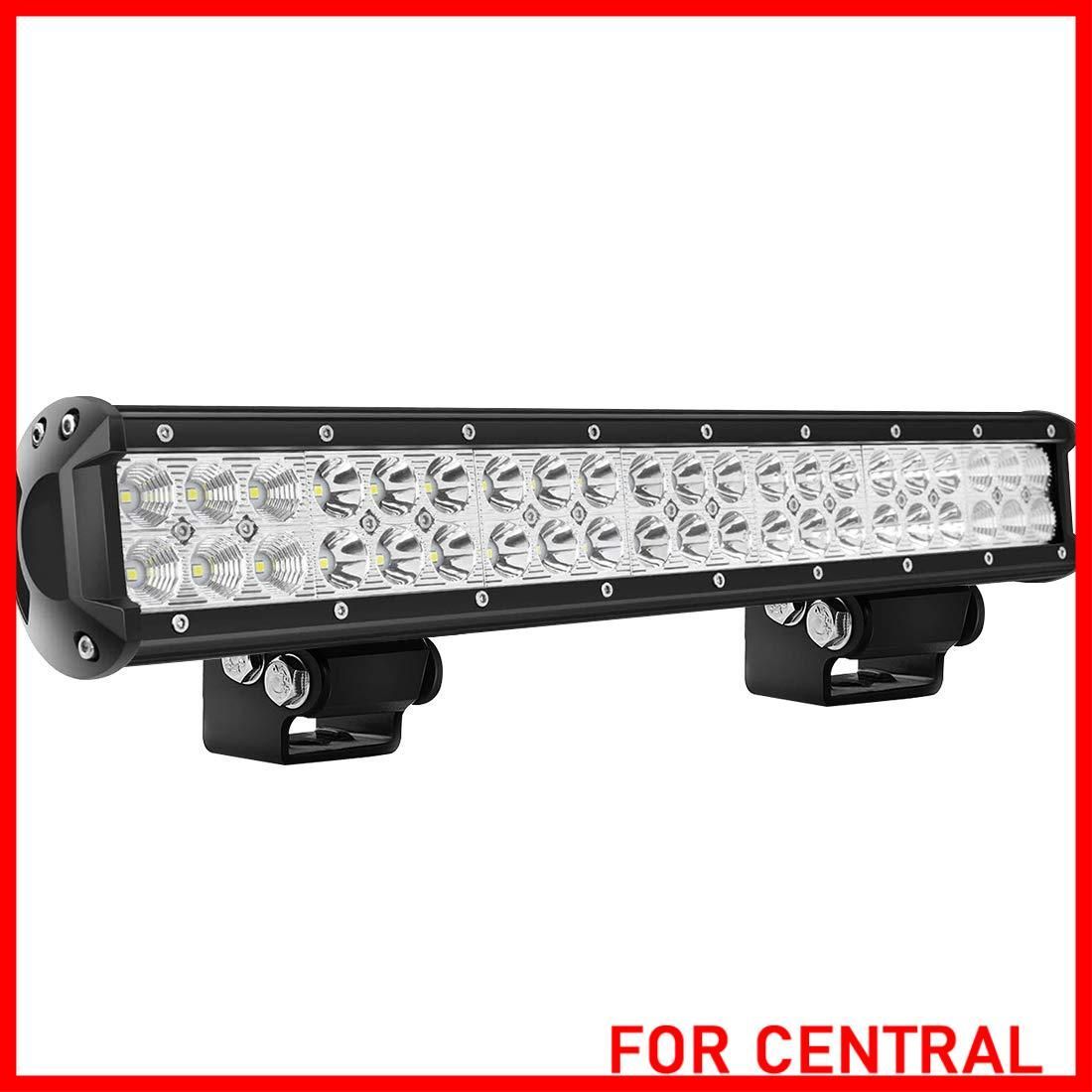 LED作業灯 ホワイト 20インチ 126ｗライトバー GREENBEAN 42個LEDチップ 広角 狭角 一体型 12V 24V兼用 防水 投光器 6000K 防水 防塵 防震 取付け自由 省エネルギー 各種作業車に対応