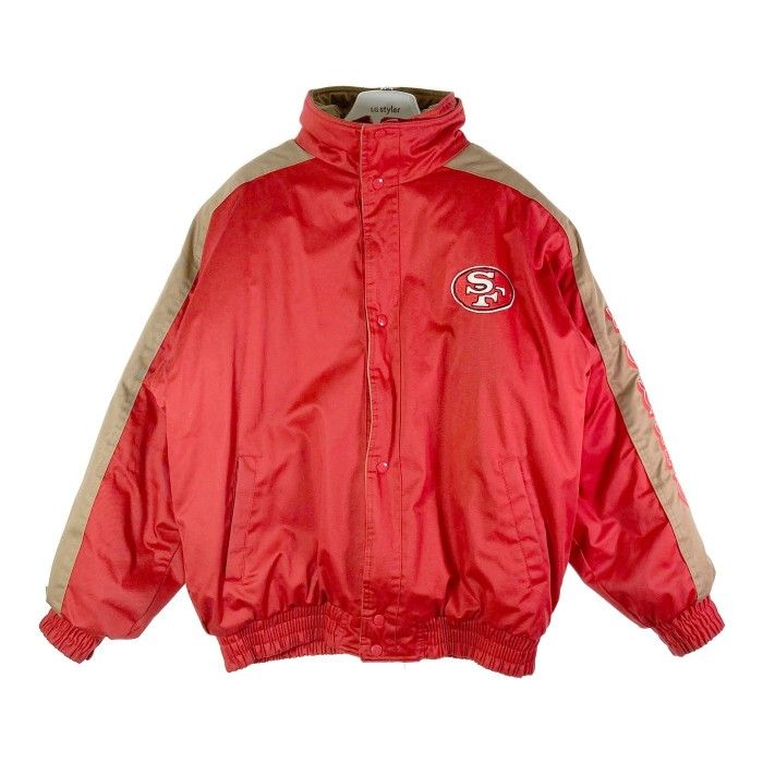 STARTER スターター NFL サンフランシスコ・SF 49ers 中綿 ナイロンジャケット レッド sizeXL