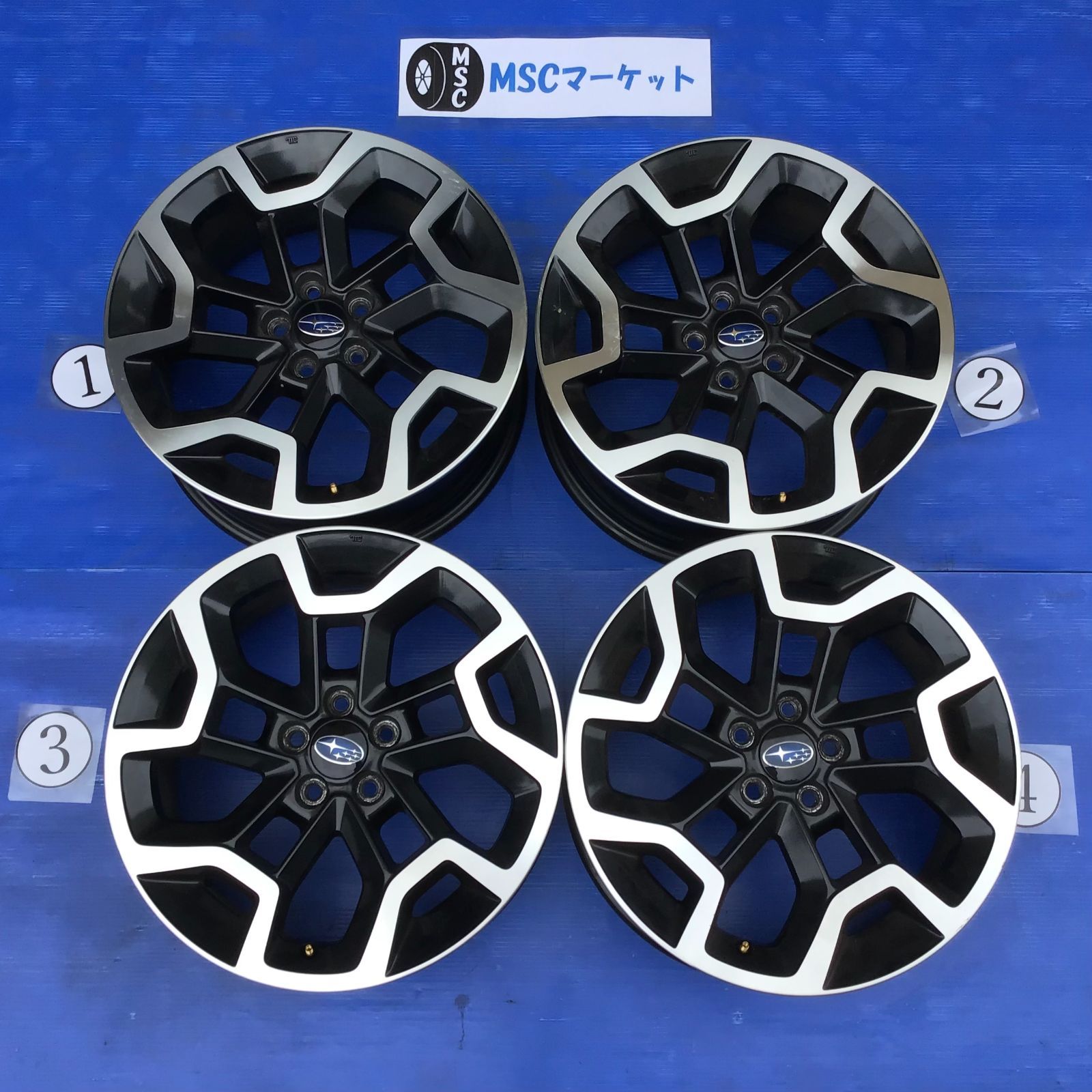 中古】17インチ アルミホイール スバル XV 純正 7.0-17 5H 100 +