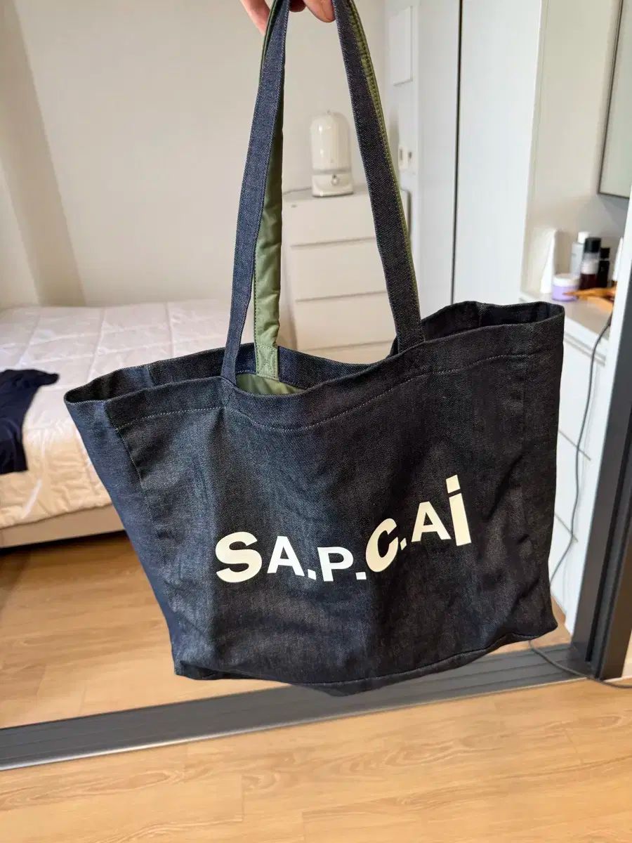 A.P.C アー ペー セー sacai サカイ コラボ リバーシブル トートバッグ A P C