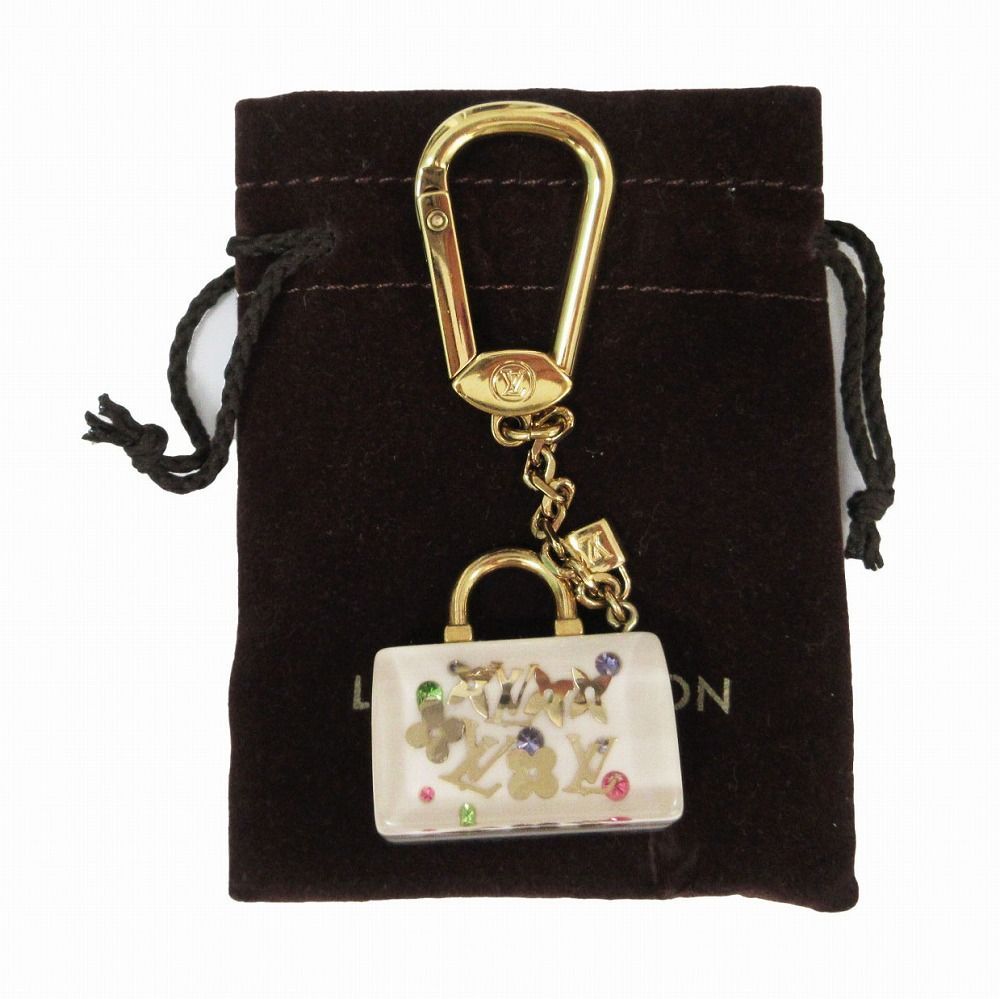 ルイヴィトン インクルージョン バッグ型 チャーム ゴールド スピーディ