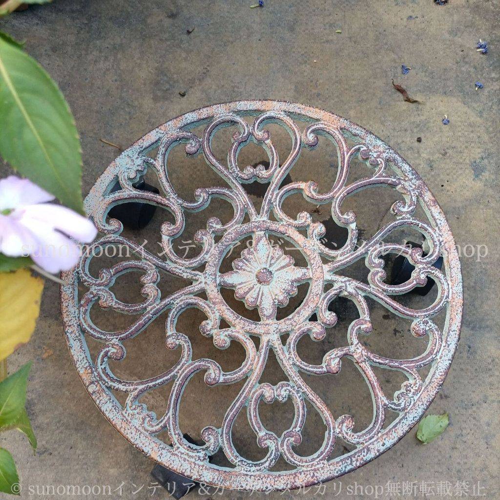 インテリア 庭 ガーデン プランターラック ガーデン雑貨 雑貨 シャビー加工 おしゃれ アンティーク調 ガーデン ヴィンテージ調 キャスター付き ガーデニング 庭の装飾 お洒落 ガーデンインテリア 8-14 鋳鉄 シャビーシック WWW_GEBZETESISAT_COM_TR