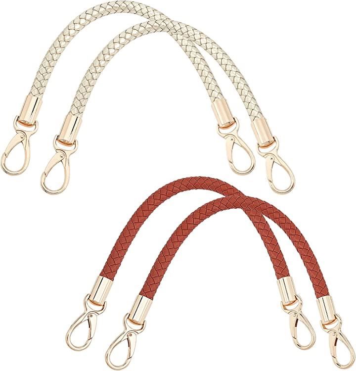WADORN 4本セット バッグハンドル 持ち手 取っ手 PU革