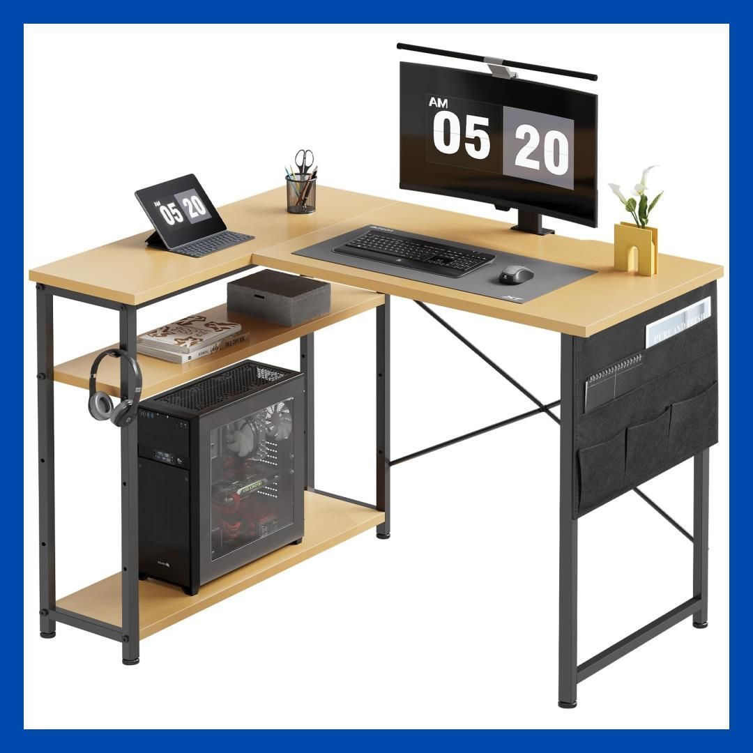 Maihail ゲーミングデスク l字デスク机pcデスク パソコンデスク 幅10