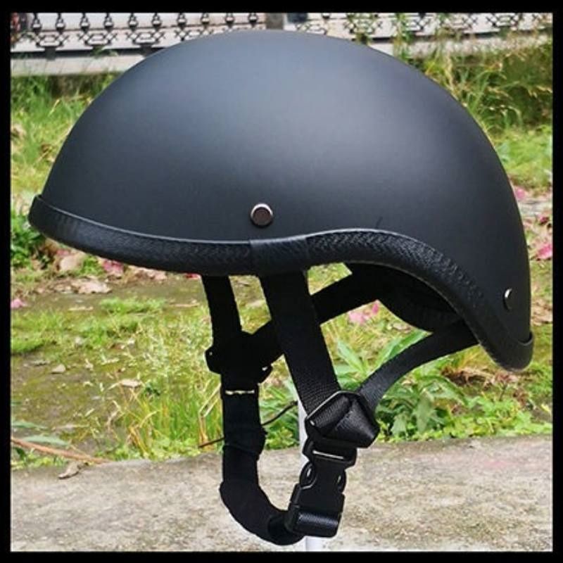バイクヘルメット 半帽 半キャップ ハーレー 水杓型 サイクルヘルメット ロードバイク 自転車用 ブラック