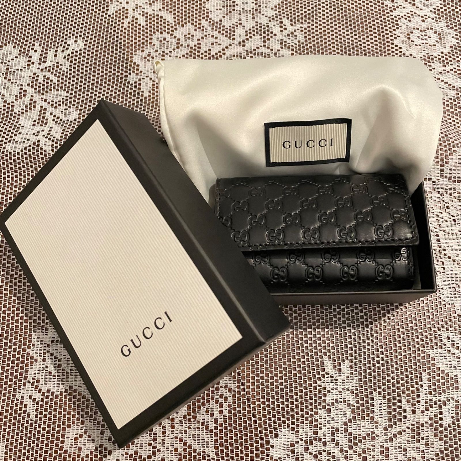 匿名配送！◇GUCCI◇グッチ 6連キーケース ブラック - cecati92.edu.mx