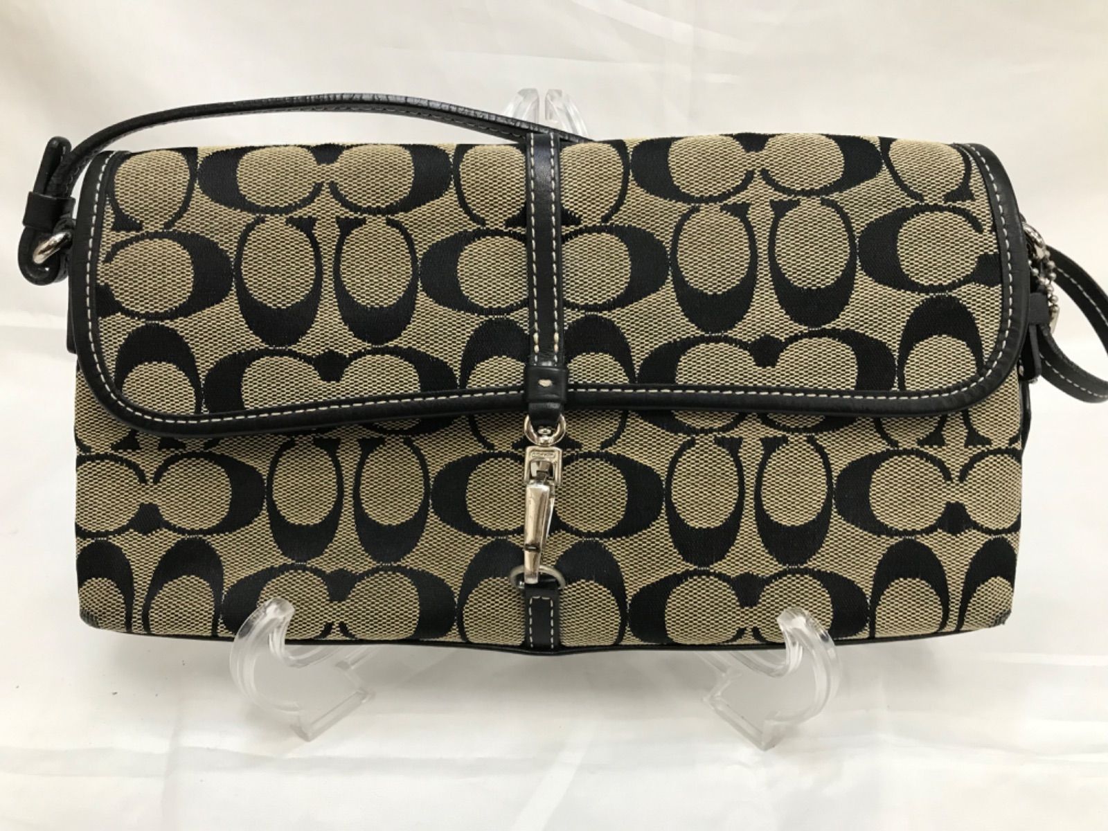 配送日指定可 □美品□ COACH コーチ 6348 シグネチャー キャンバス