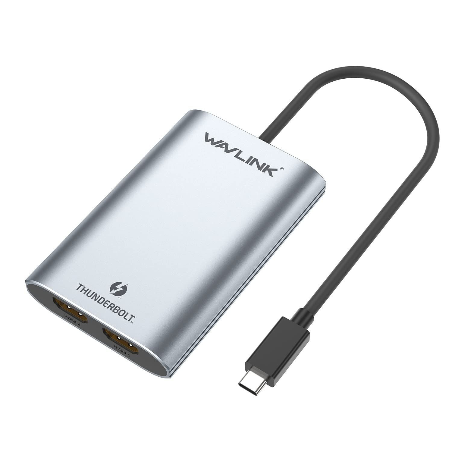 HDMIアダプター デュアル4K シングル5K ディスプレイアダプター Thunderbolt サンダーボルト３ 3 Dual 4K or Single Wavlink 5K HDMI Adapter Mac＆Windows 対応 USB-Cとは非