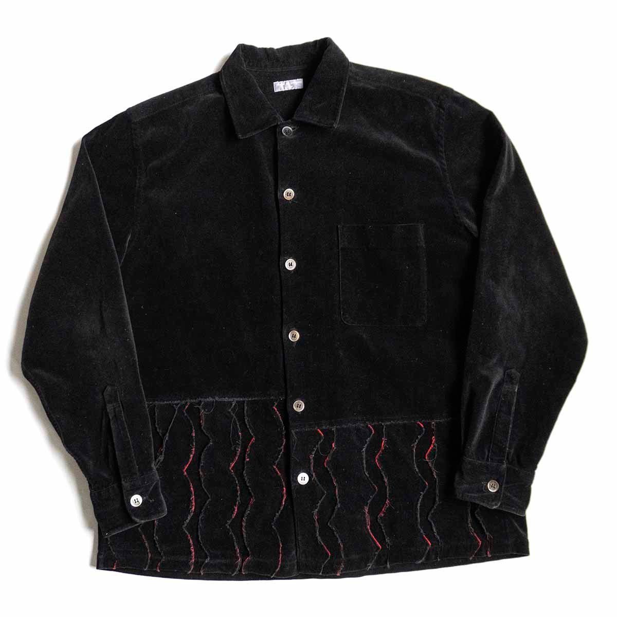 美品/00s】COMME des GARCONS HOMME 【00s ベロア シャツ 