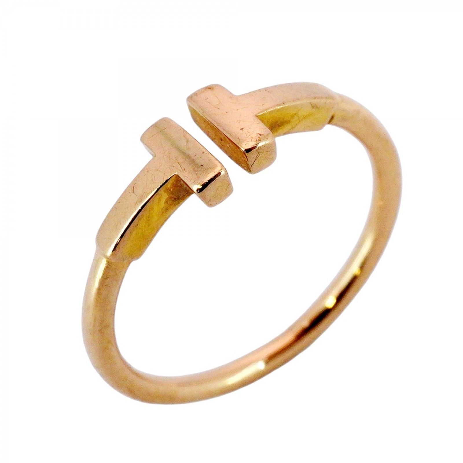 ティファニー Tiffany ティファニー リング Tワイヤー 18KPG ピンクゴールド 12.5号レディース