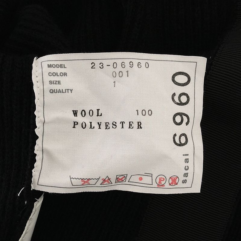 美品】 sacai / サカイ | 2023AW | Chiffon Mix Wool Knit Cardigan