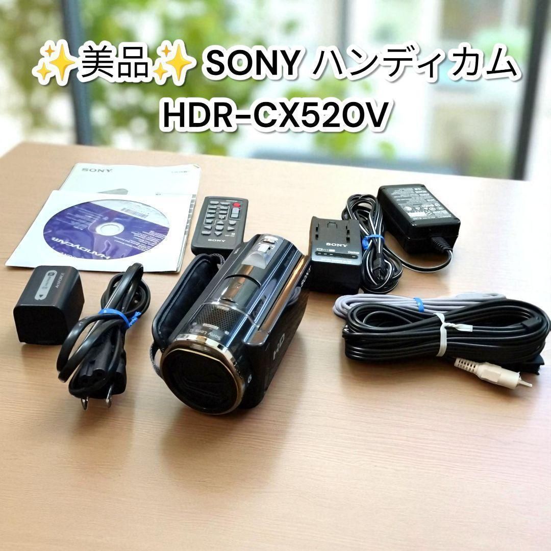 ️ ️SONY HDR-CX520V ハンディカム デジタルビデオカメラ ソニー ブラック
