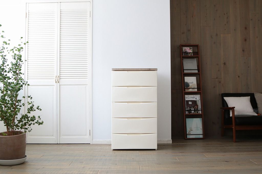 アイリスオーヤマ デザイン チェスト 幅56×奥行42×高さ100 アイボリー DW-555 IRIS OHYAMA MARWIL-DEMENAGEMENTS_CH