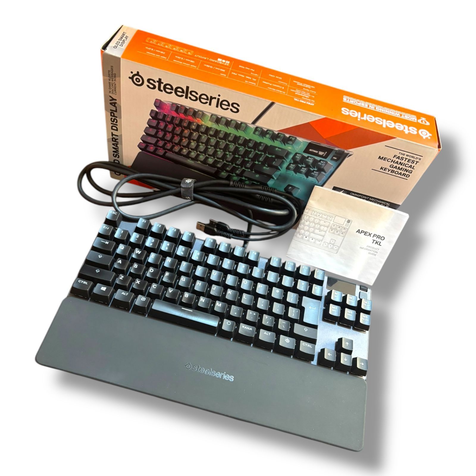 【中古】SteelSeries ゲーミングキーボード Apex Pro TKL US 64734 ブラック（1564）