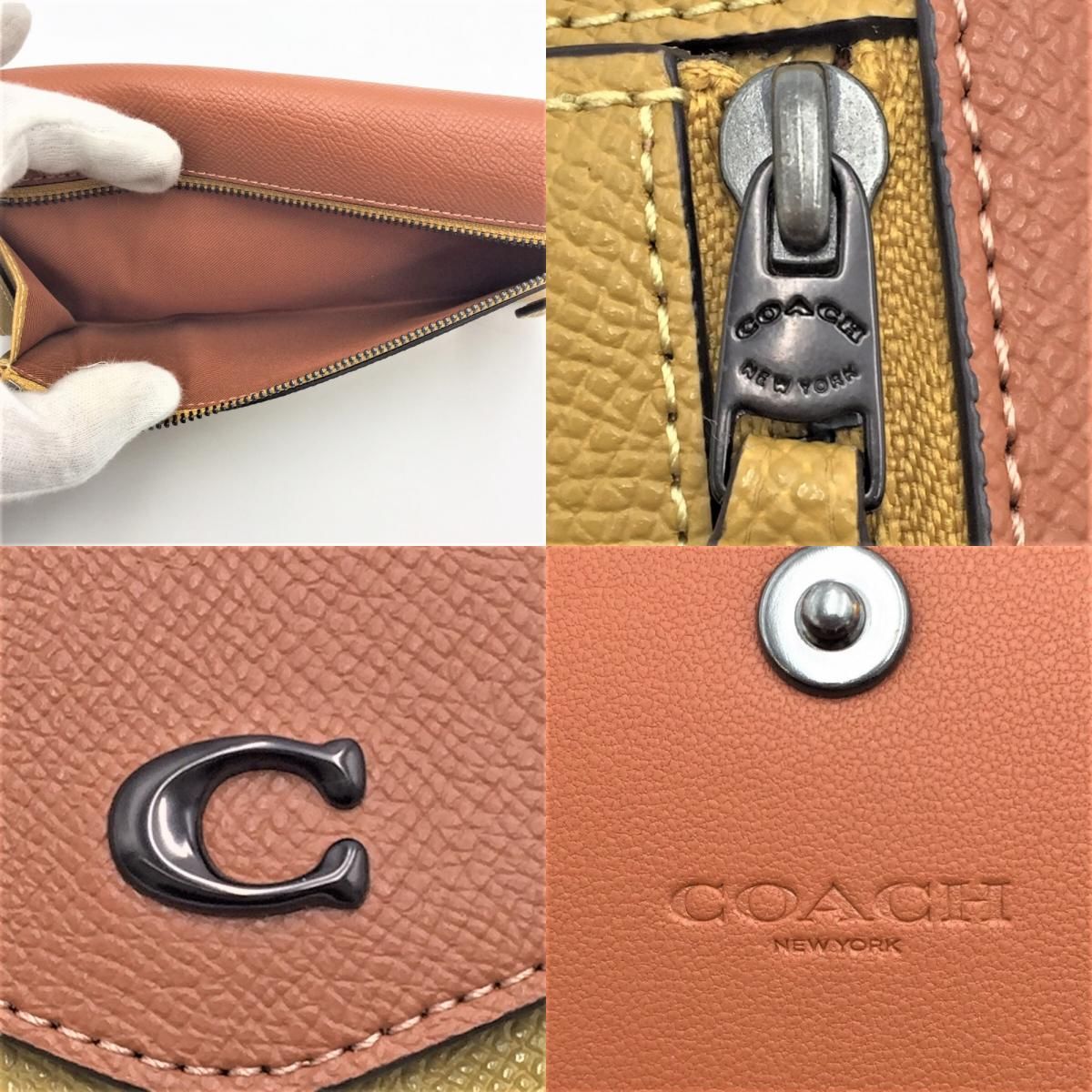 COACH コーチ 長財布 COACH ウィンソフトウォレット カラーブロック ...