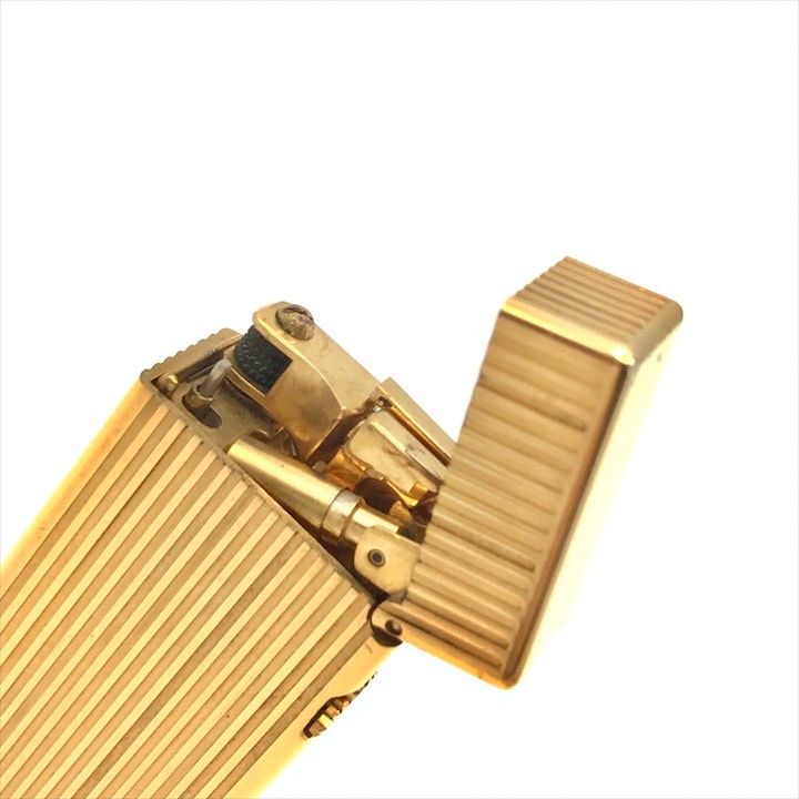 ダンヒル　ライター 良品 Dunhill ダンヒル 希少 ガスライター ロゴ ゴールド OH済み