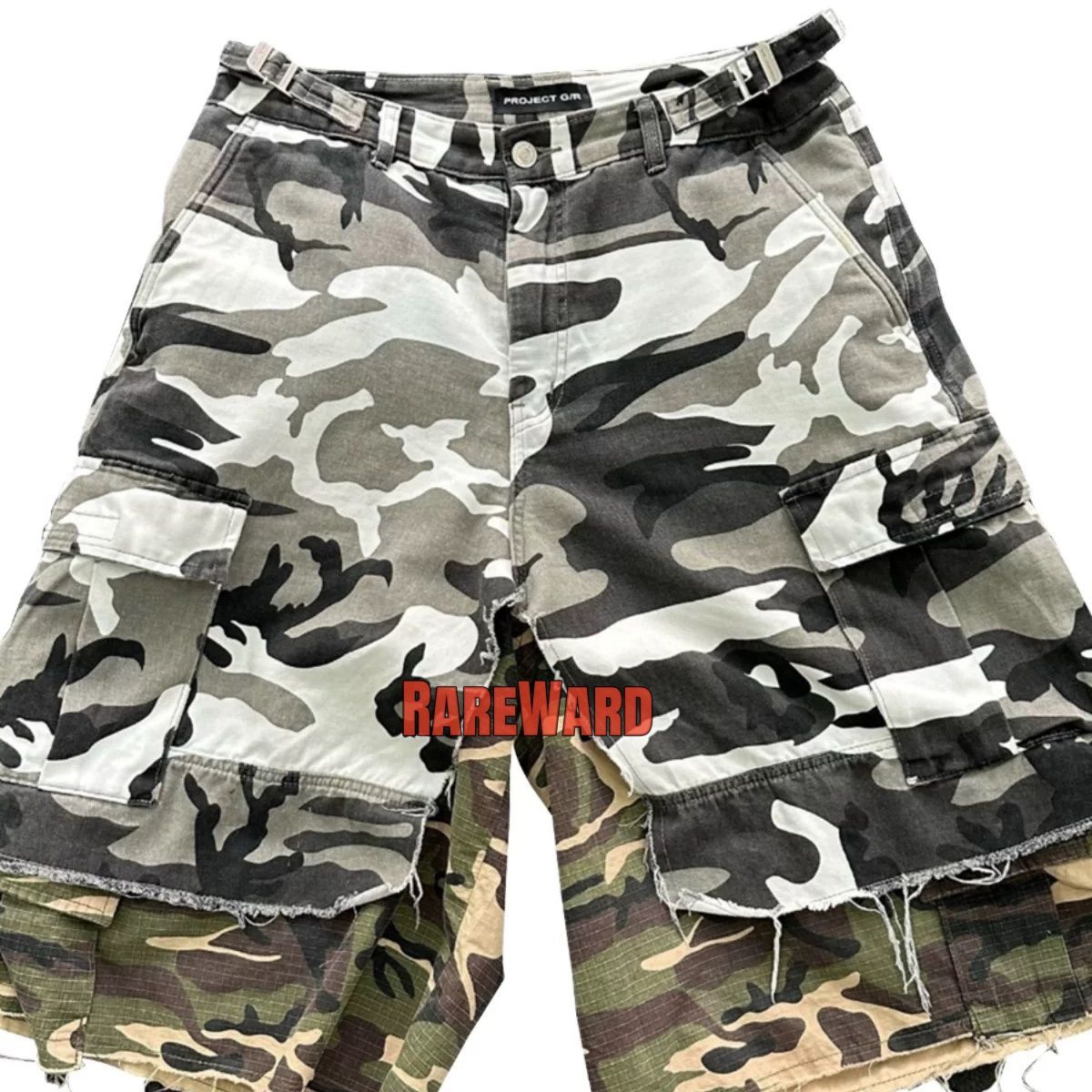 Project G/R x MFM333 Camo Cargo Shorts プロジェクト GR