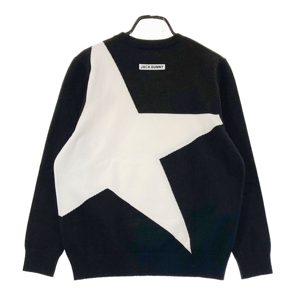 Jack Bunny ジャックバニー メンズ 4 ブラック セーター ニット Jack Bunny ジャックバニー ゴルフニット メンズ4 黒 M セーター 楽天