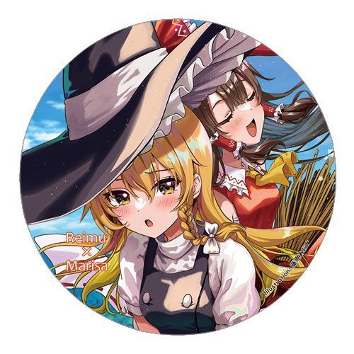 バンドリ パレオ 缶バッジ 東方Project 缶バッジ]すなめりドリル缶バッジ レイマリ(藤原