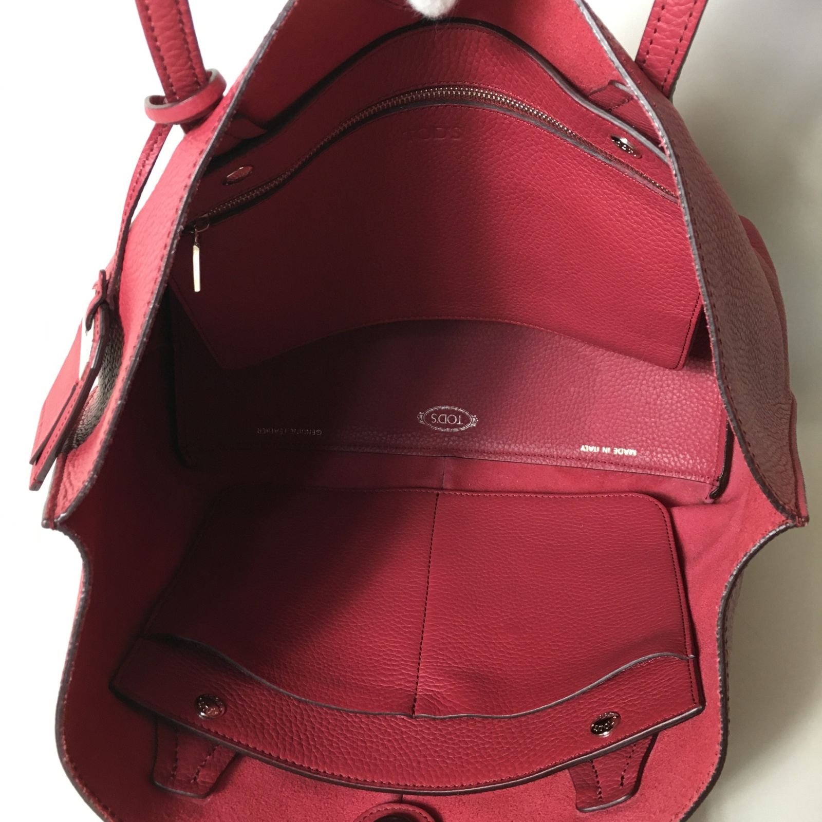 2507-105｜美品｜トッズ トートバッグ レザー ピンク - メルカリ