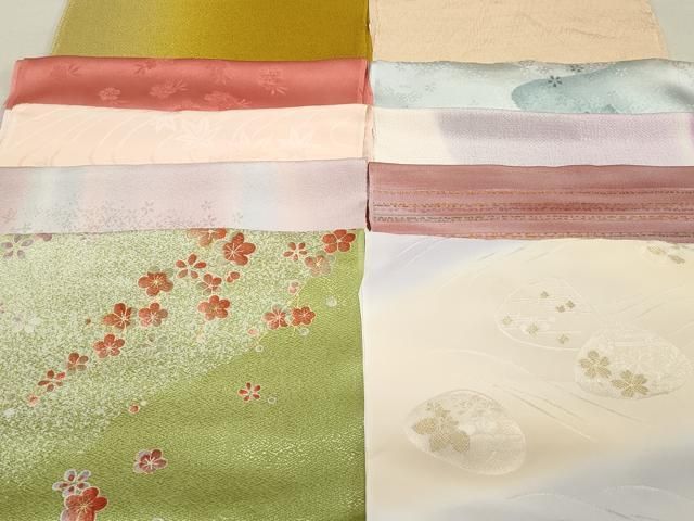 平和屋着物★和装小物　上質な帯揚げ　10枚セット　逸品　DAAM7552qa 平和屋着物☆和装小物 上質な帯揚げ 10枚セット 逸品 DAAM7552qa