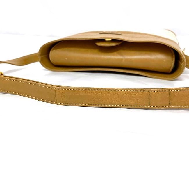 【美品】グッチ ショルダー バッグ マイクロ GG ブラウン ベージュ グッチ GUCCI オールドグッチ ヴィンテージ マイクロGG PVC レザー