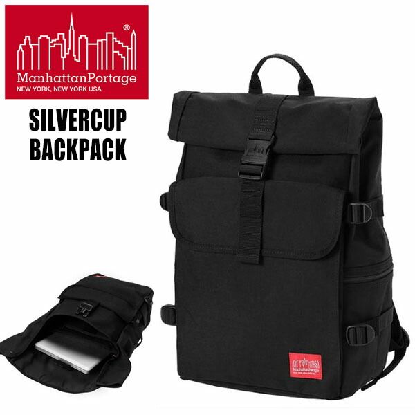 マンハッタンポーテージ シルバーカップ バックパック Manhattan Portage SILVERCUP BACKPACK BLACK mp1236-blk リュック バッグ 鞄 ブラック