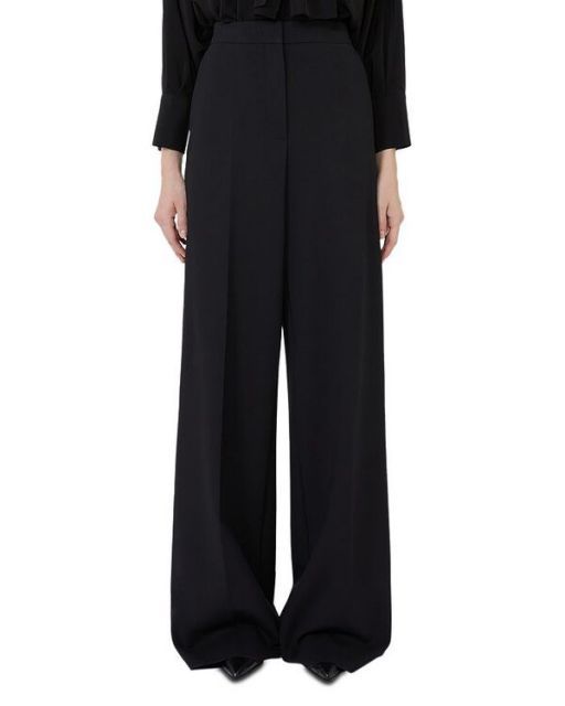 【送料無料】 マックスマーラ レディース カジュアルパンツ ボトムス Jersey Wide Leg Pants Black