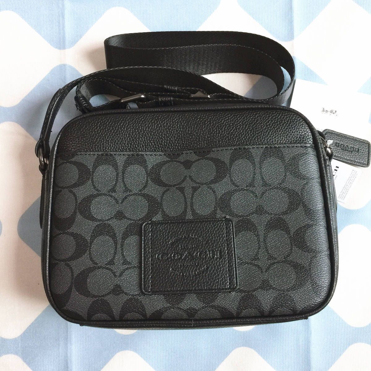 ☆新品☆コーチ/COACH バッグ C6080 チャコール×ブラック ボディー  