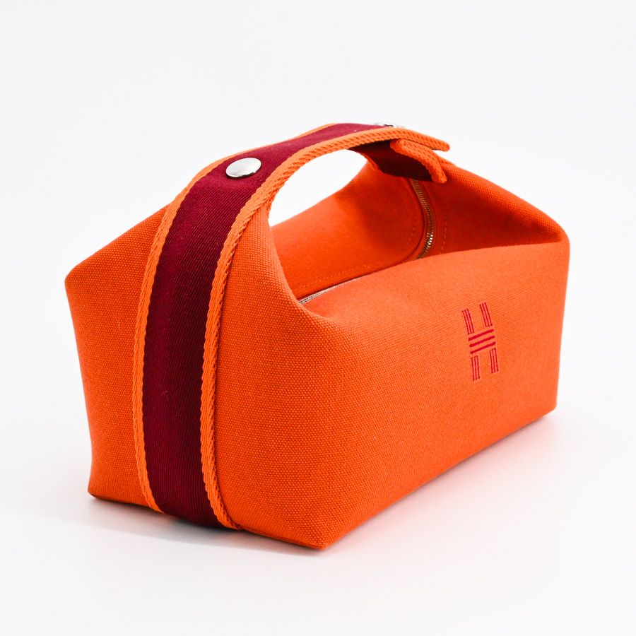 ♥お得なお品♥ブリッドアブラックPM 「ベージュｘオレンジ」トワル エルメス エルメス<br>ブリッド・ア・ブラック PM<br>ベージュ×オレンジ<br