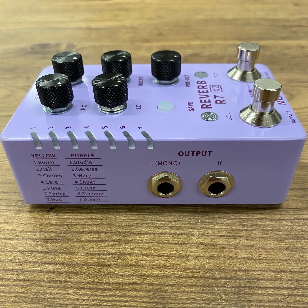 MOOER R7 Mod. 外部スイッチ モディファイ  デジタル リバーブ MOOER R7 Mod. 外部スイッチ モディファイ デジタル リバーブ