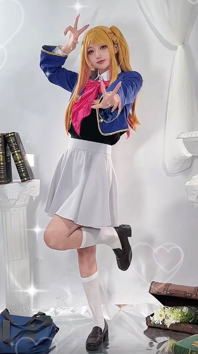 推しの子 星野ルビー コスプレ 6点セット XS〜XXXL（ウィッグ