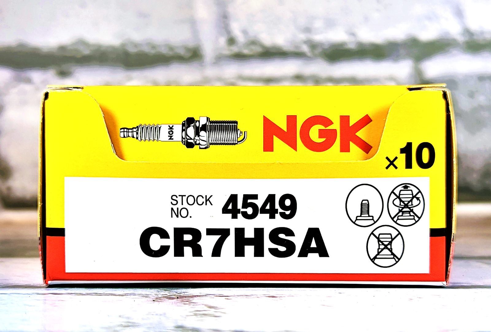 NGK CR7HSA (4549) 10個セット 新品 送料込 SYM SYMPLY 50 ('13～) AV05W1-7 適合