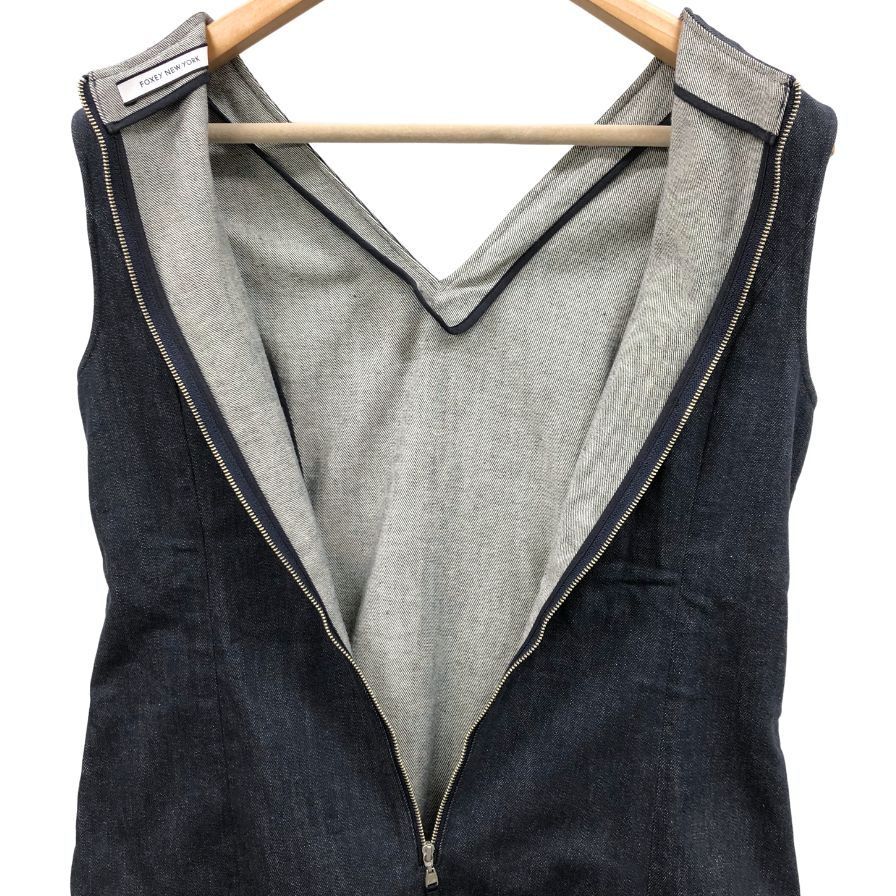 フォクシーニューヨーク ノースリーブワンピース フレア サイズ