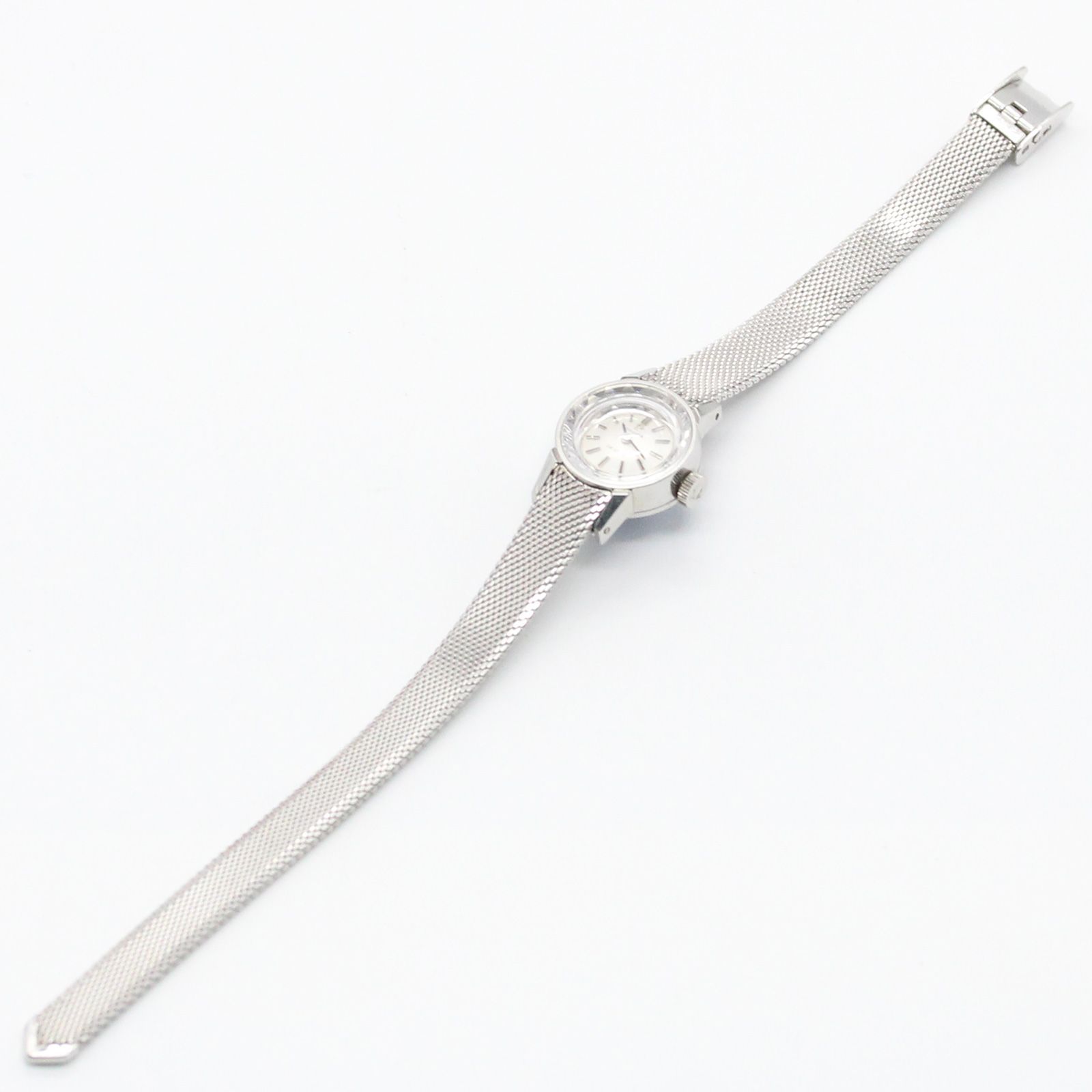【極美品】オメガ　OMEGA　デビル　カットガラス　腕時計　レディース　手巻き　箱・替え純正ベルト　A04798