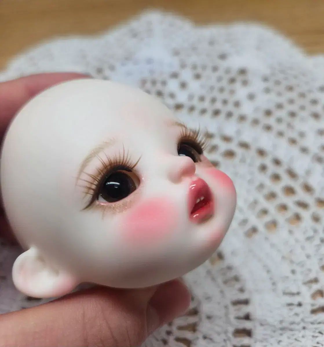 球体関節人形 フラッフィーピーチ ソミ HEAD 眼球含む USD LINA chou