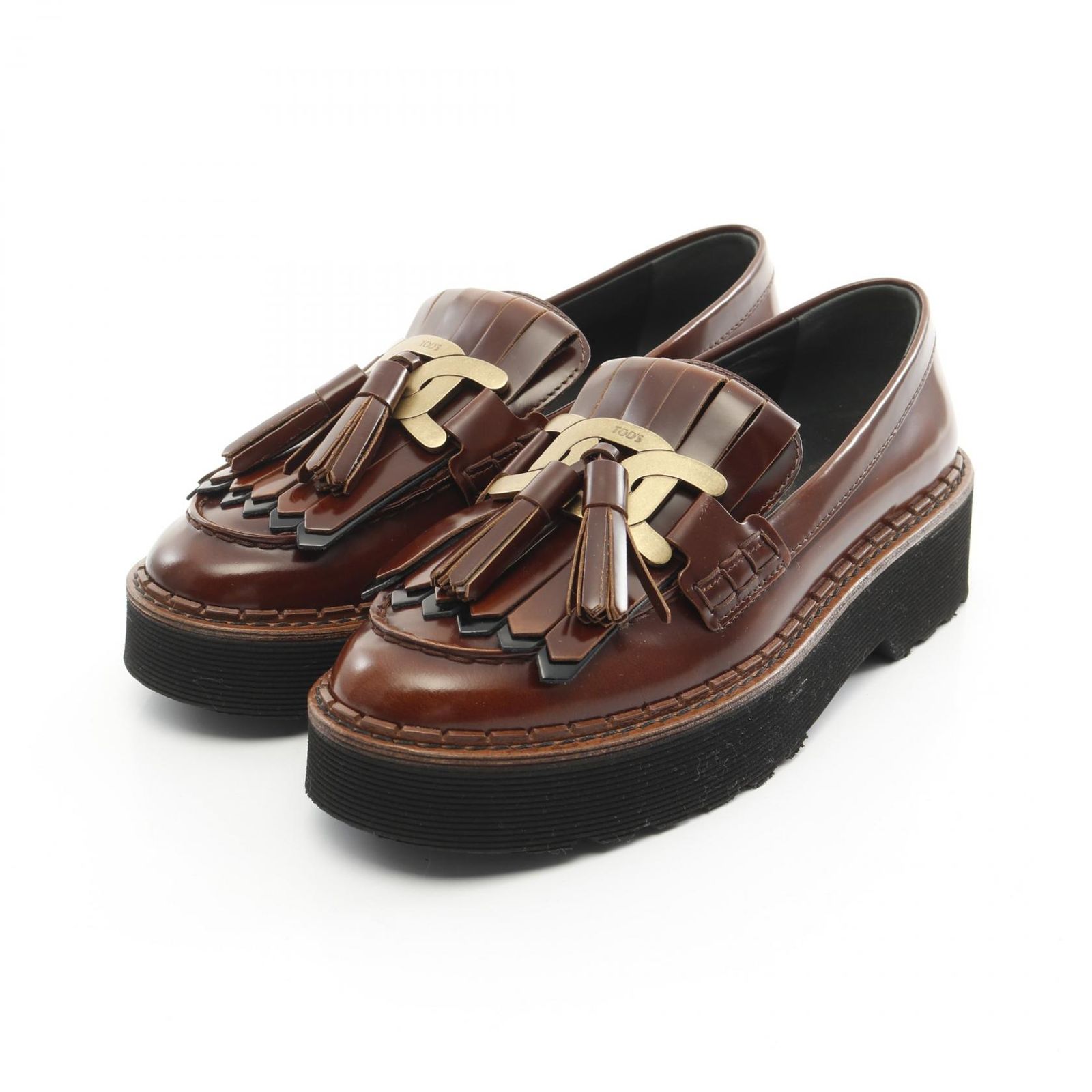 トッズ TOD'S ローファー KATE ブラウン レザー ローファー