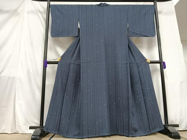 ふみ。 平和屋着物▽上質な小紋 単衣 幾何学文 正絹 逸品 AAAZ1555fy 楽天